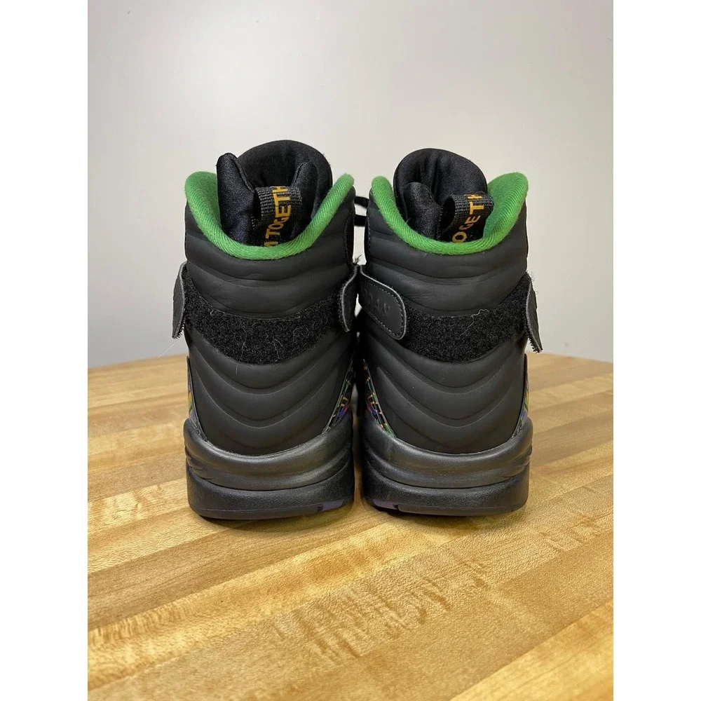 Size 10.5- Air‎ Jordan 8 Retro Tinker - Air Raid Black/Green/Yellow 305381-004
